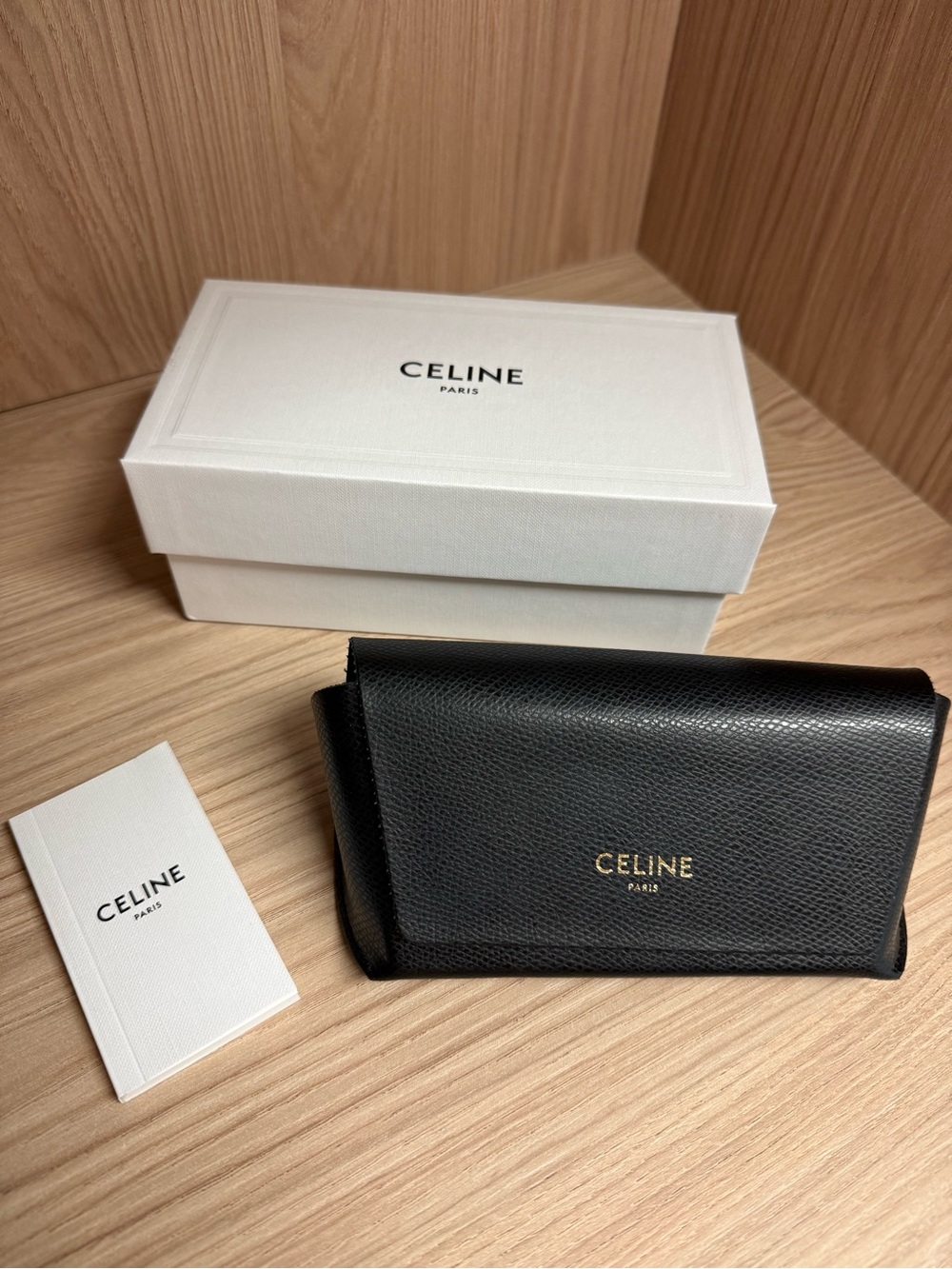 Celine Black Sunglasses with Silver Triomphe Detail - Picture 12 of 12